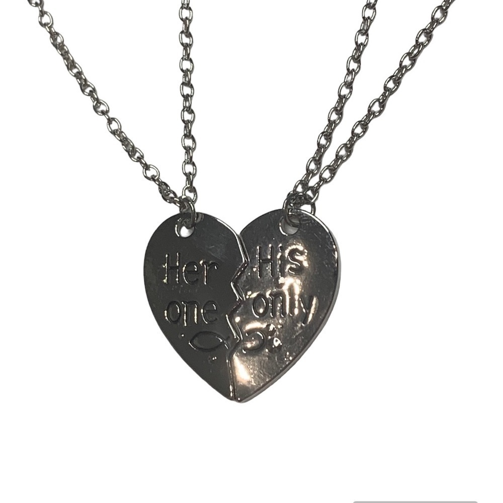 Two piece his and hers necklace set